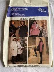 480 MACPHEE EASY DESIGNER DOLMAN JACKET, PULLOVER, ZIPPY, VEST PATTERN UNCUT XS-LG